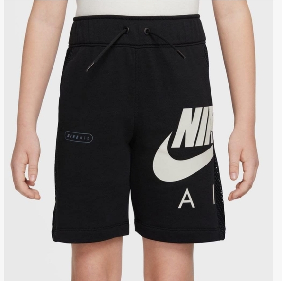 Nike Other - Nike‎ Air French Terry Logo Short Black Boys Size L 14/16